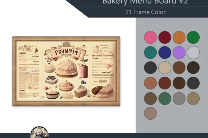 Bakery Menu Board #2 Samtuse963