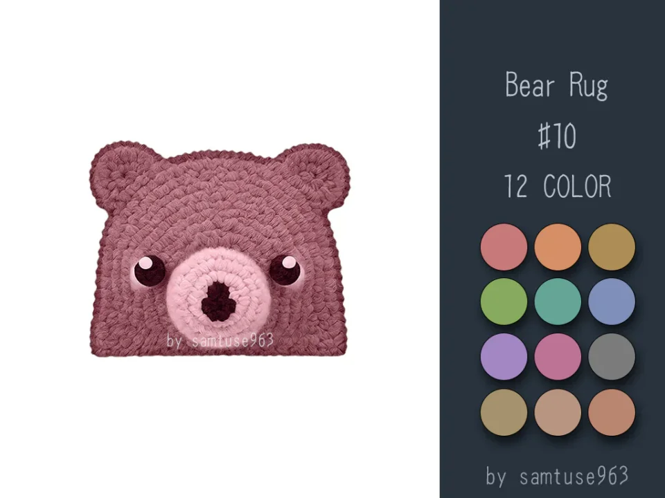 Bear Dance Rug #10 Samtuse963