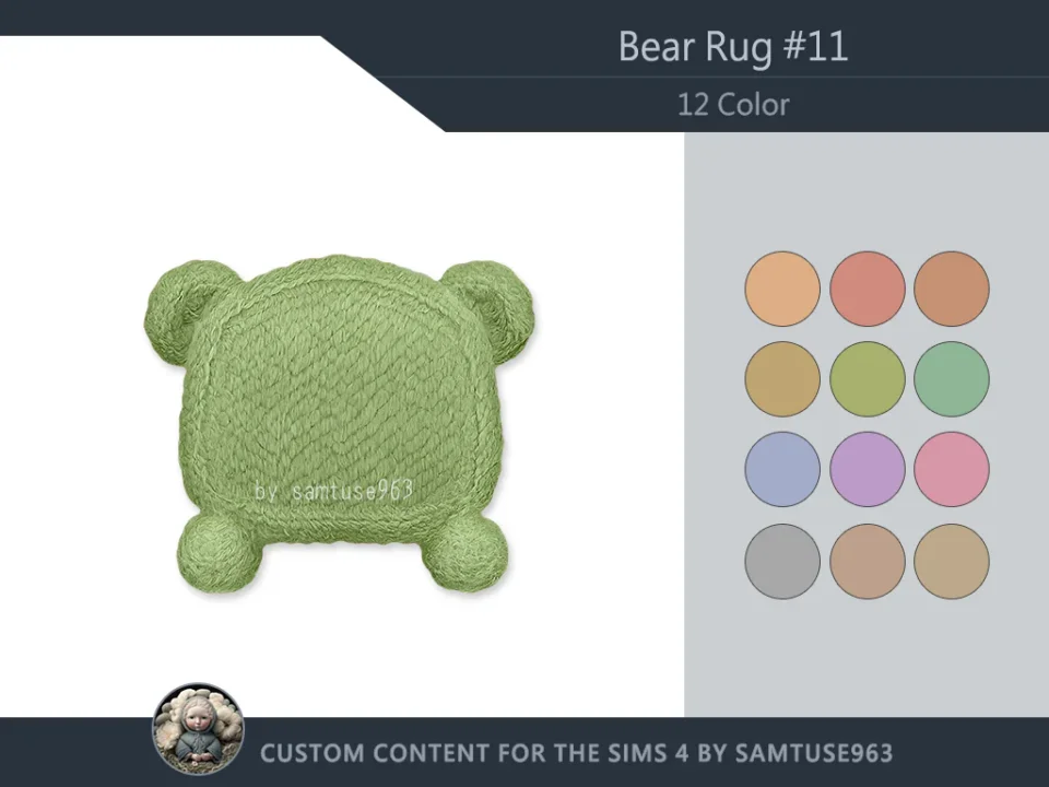 Bear Dance Rug #11 Samtuse963