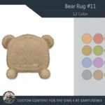 Bear Dance Rug #11 Samtuse963