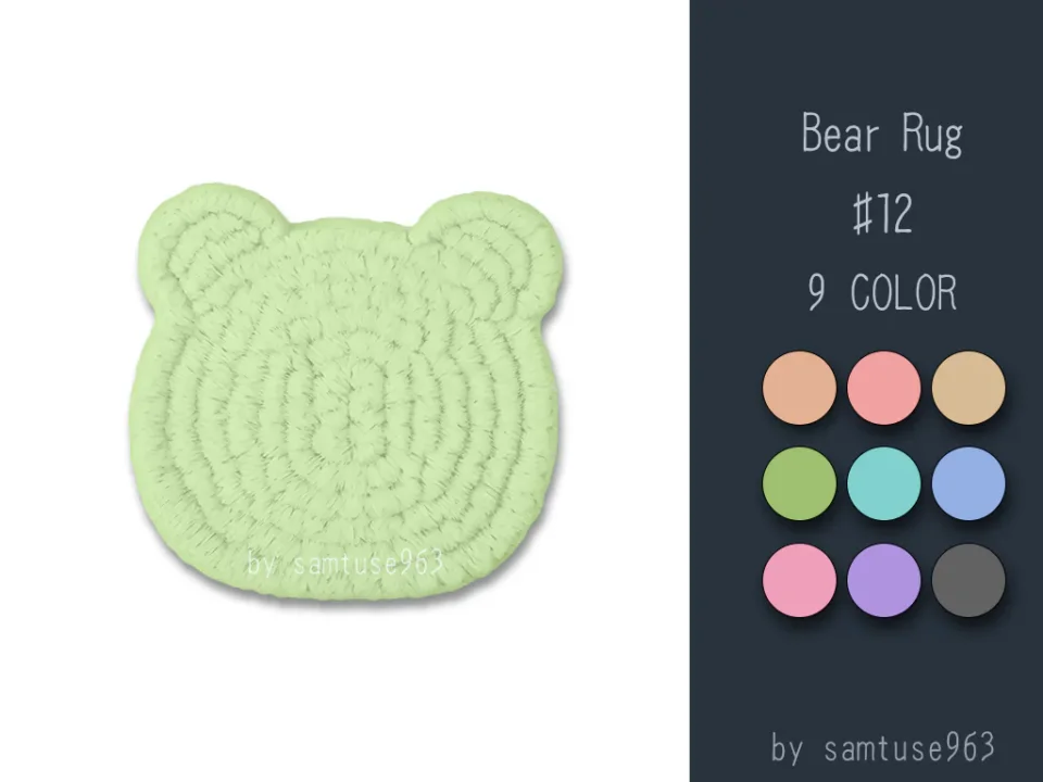 Bear Dance Rug #12 Samtuse963