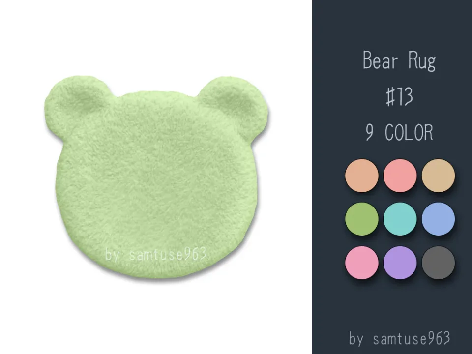 Bear Dance Rug #13 Samtuse963