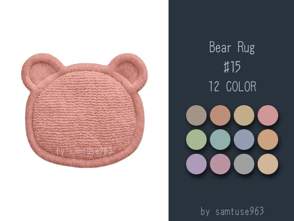 Bear Dance Rug #15 Samtuse963