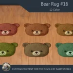 Bear Dance Rug #16 Samtuse963