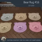 Bear Dance Rug #17 Samtuse963