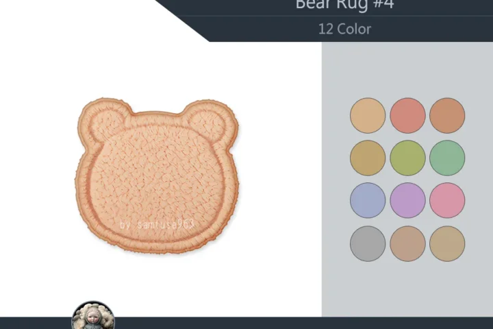 Bear Dance Rug #4 Samtuse963