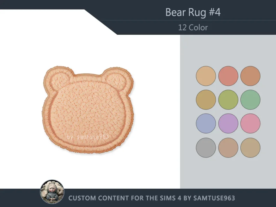 Bear Dance Rug #4 Samtuse963