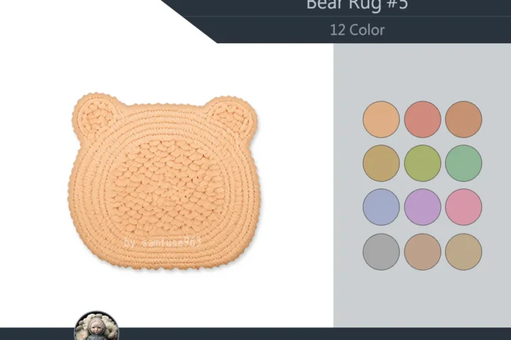 Bear Dance Rug #5 Samtuse963