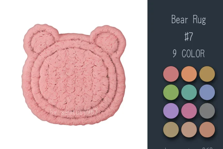 Bear Dance Rug #7 Samtuse963