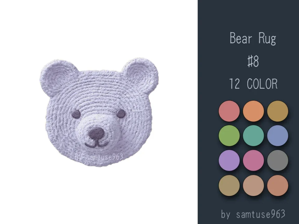 Bear Dance Rug #8 Samtuse963