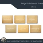 Beige Little Quotes Frame #1 Samtuse963