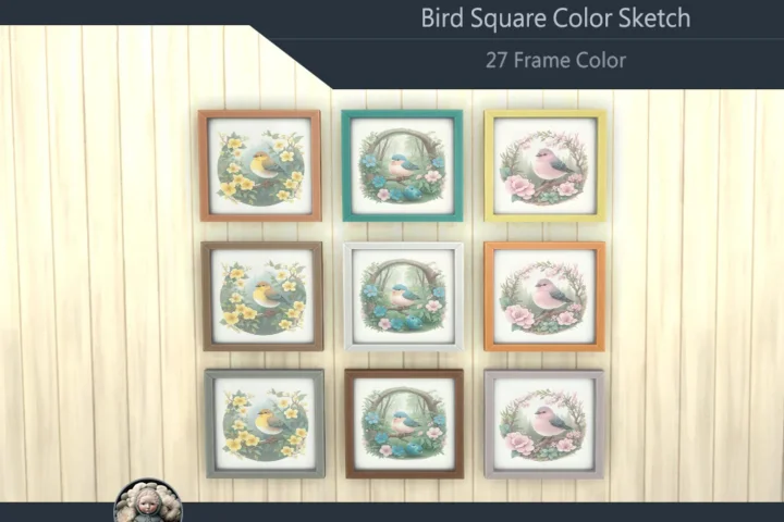 Bird Square Color Sketch #2 Samtuse963