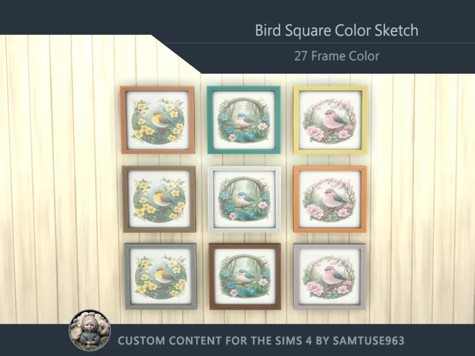 Bird Square Color Sketch #2 Samtuse963