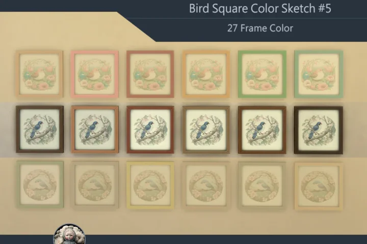 Bird Square Color Sketch #5 Samtuse963