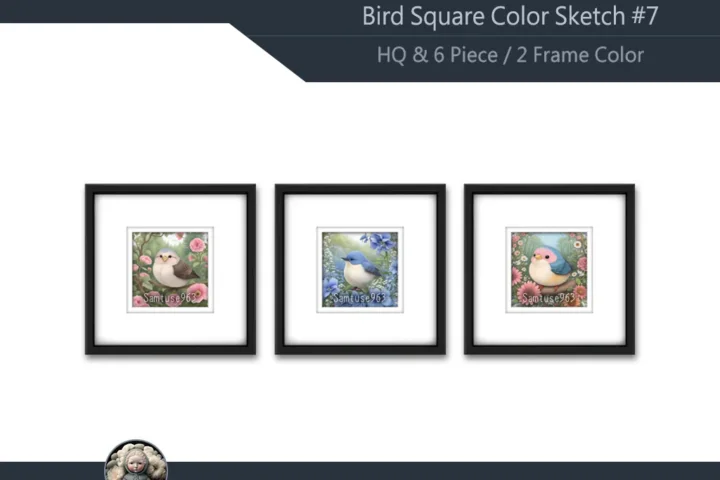 HQ Bird Square Color Sketch #7 Samtuse963