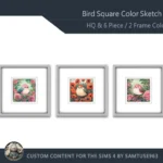 HQ Bird Square Color Sketch #7 Samtuse963