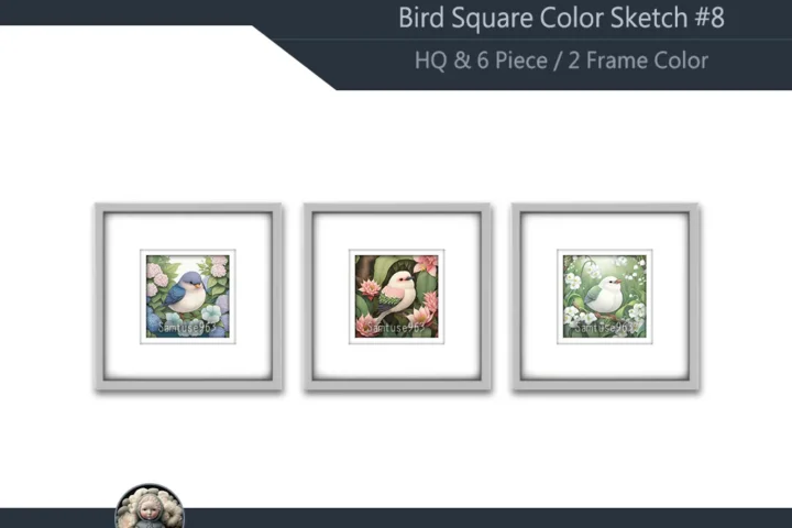 HQ Bird Square Color Sketch #8 Samtuse963