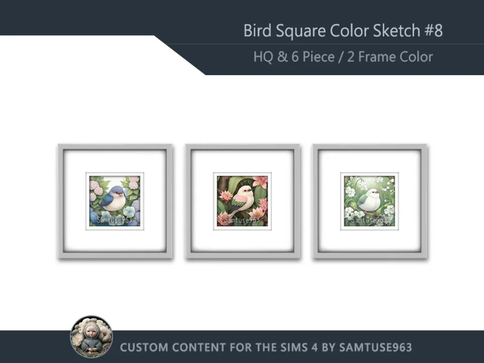 HQ Bird Square Color Sketch #8 Samtuse963