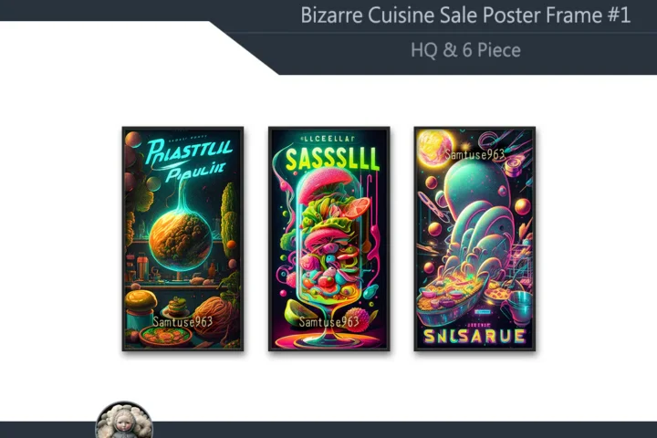 Bizarre Cuisine Sale Poster Frame #1 Samtuse963