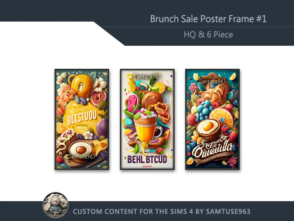 Brunch Sale Poster Frame #1 Samtuse963