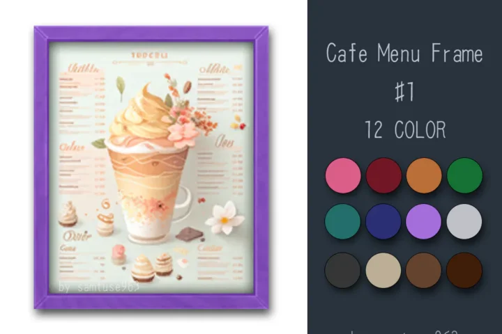 Cafe Menu Frame #1 Samtuse963