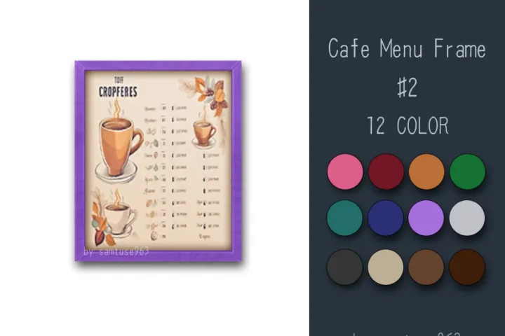 Cafe Menu Frame #2 Samtuse963