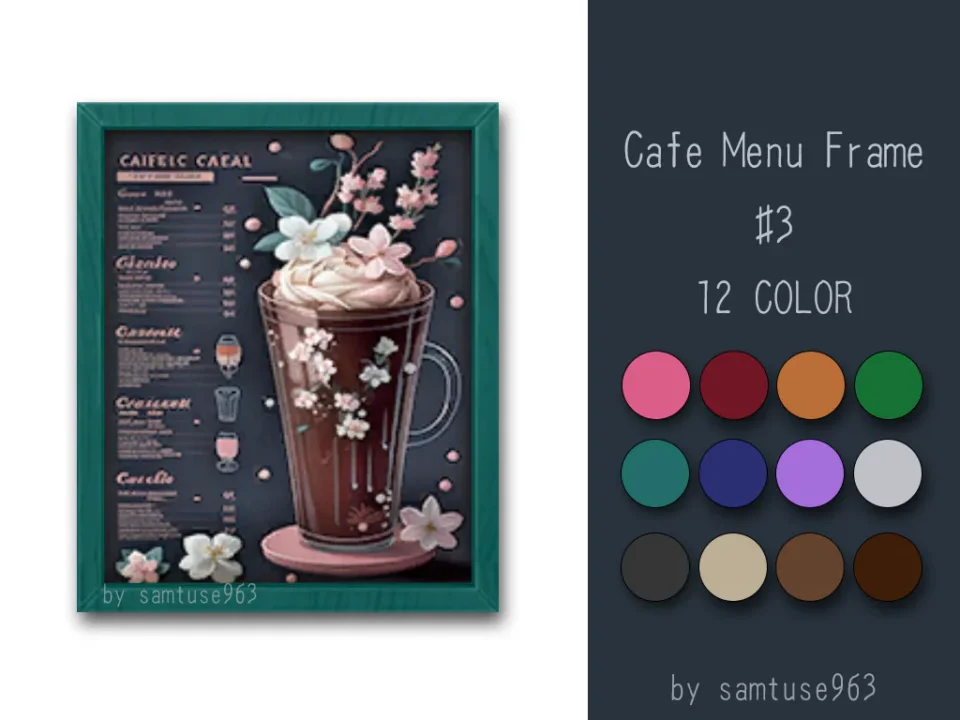 Cafe Menu Frame #3 Samtuse963