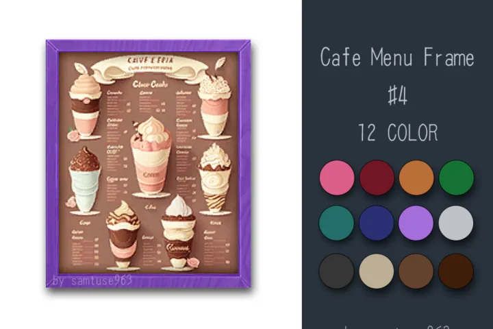 Cafe Menu Frame #4 Samtuse963