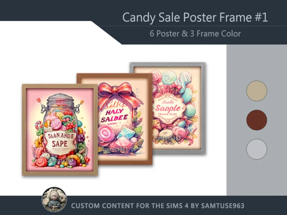 Candy Sale Poster Frame #1 Samtuse963