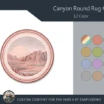 Canyon Round Dance Rug #1 Samtuse963
