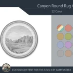 Canyon Round Dance Rug #1 Samtuse963
