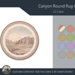 Canyon Round Dance Rug #1 Samtuse963