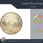 Canyon Round Dance Rug #2 Samtuse963