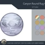 Canyon Round Dance Rug #2 Samtuse963