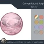 Canyon Round Dance Rug #2 Samtuse963