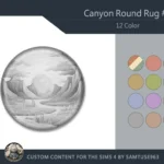 Canyon Round Dance Rug #2 Samtuse963