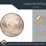 Canyon Round Dance Rug #2 Samtuse963