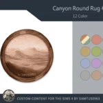 Canyon Round Dance Rug #4 Samtuse963