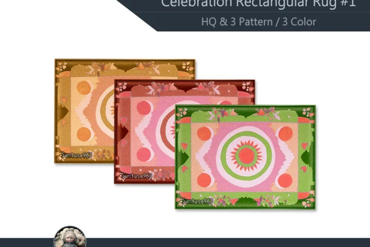 HQ Celebration Rectangular Dance Rug #1 Samtuse963