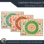 HQ Celebration Rectangular Dance Rug #1 Samtuse963