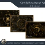 HQ Celestial Rectangular Dance Rug #1 Samtuse963