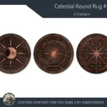 Celestial Round Dance Rug #1 Samtuse963