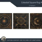 Celestial Square Dance Rug #1 Samtuse963