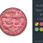 Childlike Round Dance Rug #7 Samtuse963
