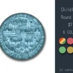 Childlike Round Dance Rug #7 Samtuse963