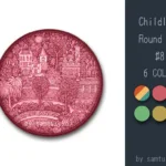 Childlike Round Dance Rug #8 Samtuse963