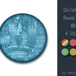 Childlike Round Dance Rug #8 Samtuse963