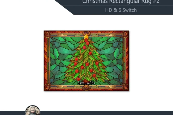 HQ Christmas Rectangular Dance Rug #2 Samtuse963