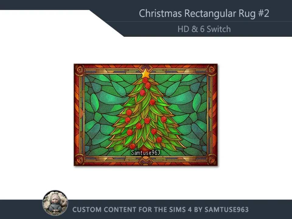HQ Christmas Rectangular Dance Rug #2 Samtuse963