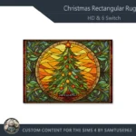 HQ Christmas Rectangular Dance Rug #2 Samtuse963